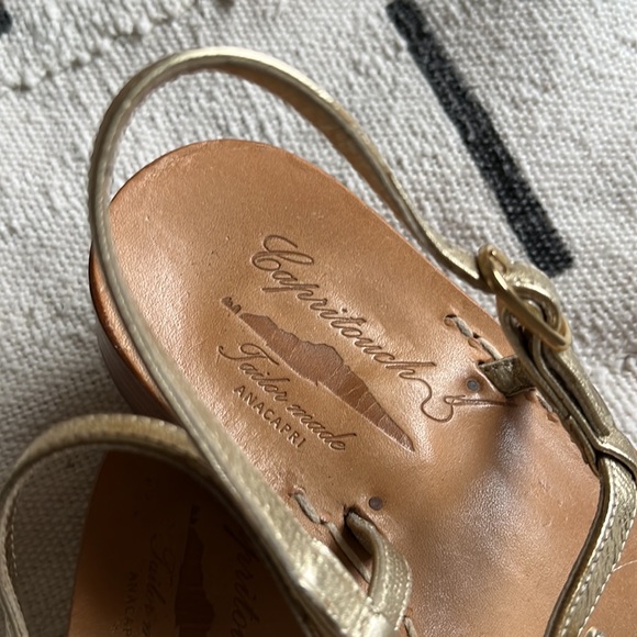 CAPRITOUCH 100% leather hand made Italian sandals with a sea star ⭐️ - Picture 6 of 8